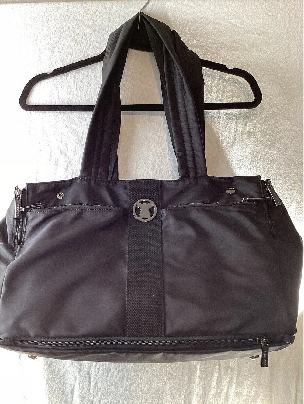 Miso Pup Sporty Black Tote Luxury With Pet Carrier Bag Airline Approved